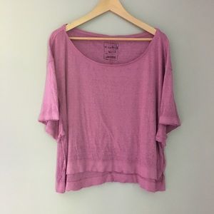 We the Free purple burnout oversized Tee XS